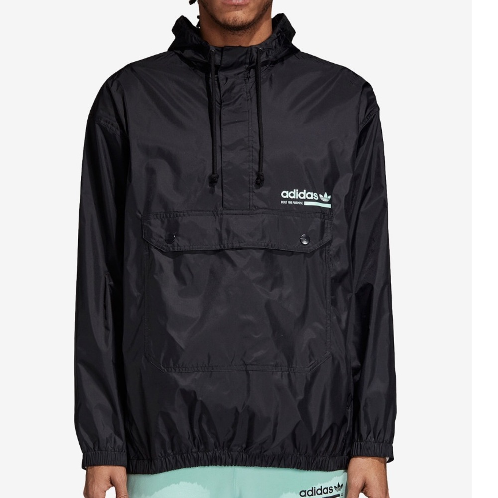 Adidas kaval graphic half zip hooded windbreaker - Picture 2 of 4